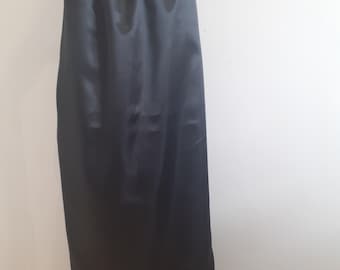 Gefüttert Satin Maxi Rock Damen Damen Doppel Satin innen und außen Plus Größe 8-28