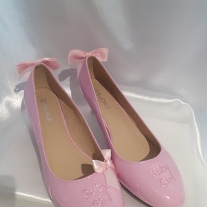 Adult baby sissy girl Shoes Unisex Low Kitten Heel Plus Size
