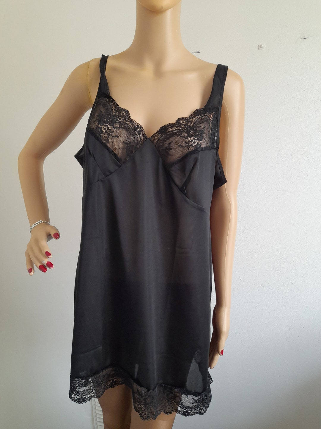 P106 Baby Doll Nightdress Nighty Negligee 100 Nylon Plus Etsy France