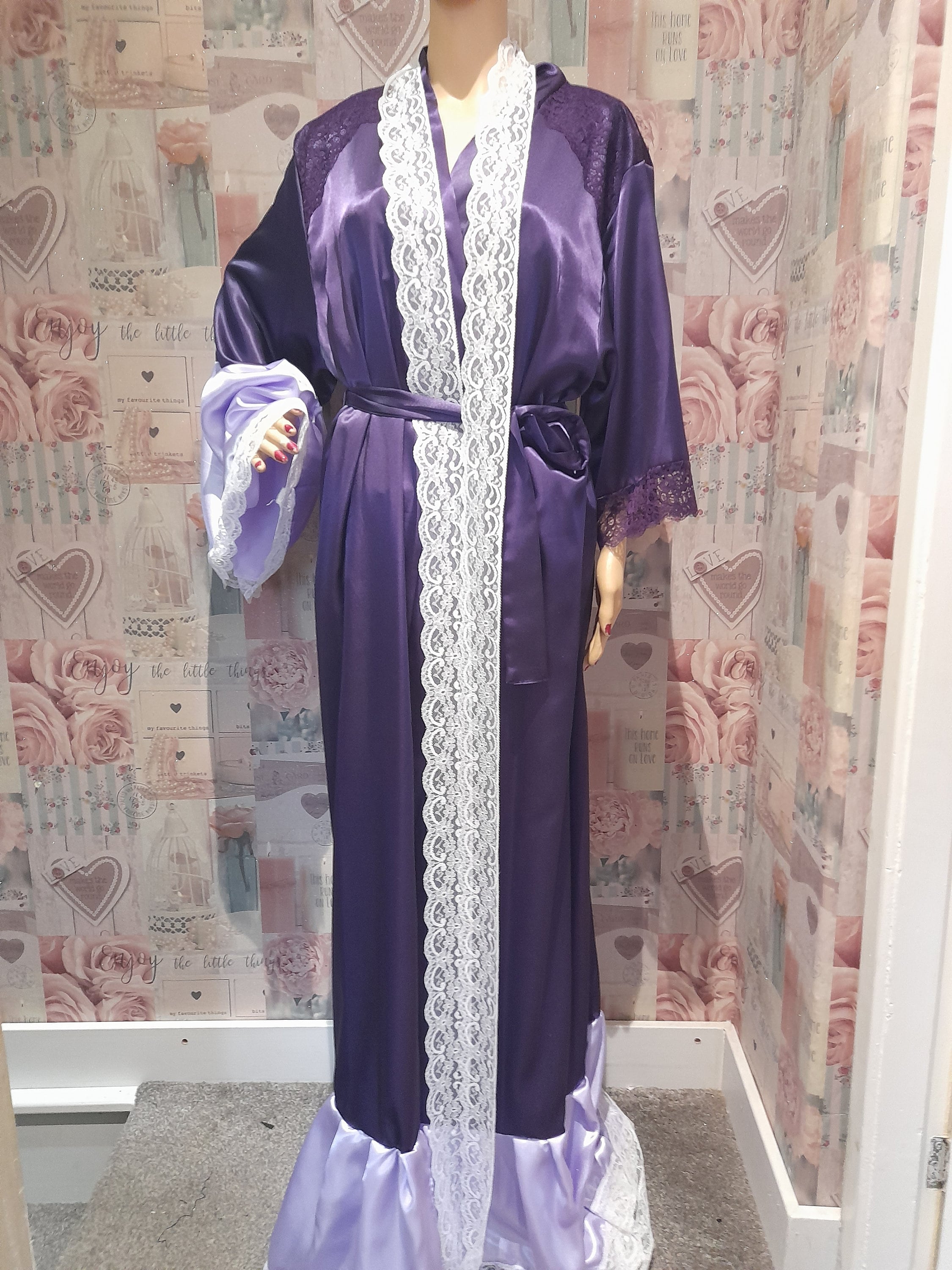 Peignoir de chambre en satin de luxe pour femmes d?�shabill?� - Etsy France