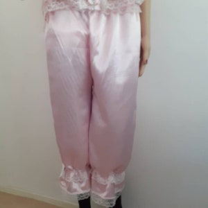 Calf length Satin, Lace AB/DL Adult Baby Sissy maid Diaper Lover, Knickers  Bloomers Pantaloons
