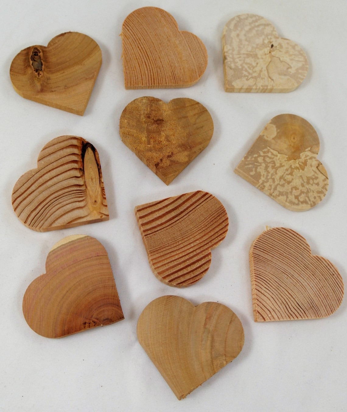 10 Holzherzen Herz DekoHolz Hochzeitsdeko Holzherz Etsy.de