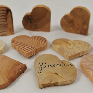 10 Holzherzen, Herz, Deko-Holz, Hochzeitsdeko, Holzherz, Hochzeitsherz, kleine herzen, Geschenk, Holzartikel, handschmeichler holz Bild 2