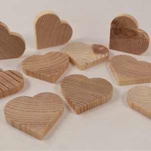 10 Holzherzen, Herz, Deko-Holz, Hochzeitsdeko, Holzherz, Hochzeitsherz, kleine herzen, Geschenk, Holzartikel, handschmeichler holz Bild 1