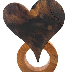 Large wooden heart, XL wooden sculpture, decorative heart, wooden art, wooden sculpture, wooden heart, home decoration, guest gift, art object, wedding, heart