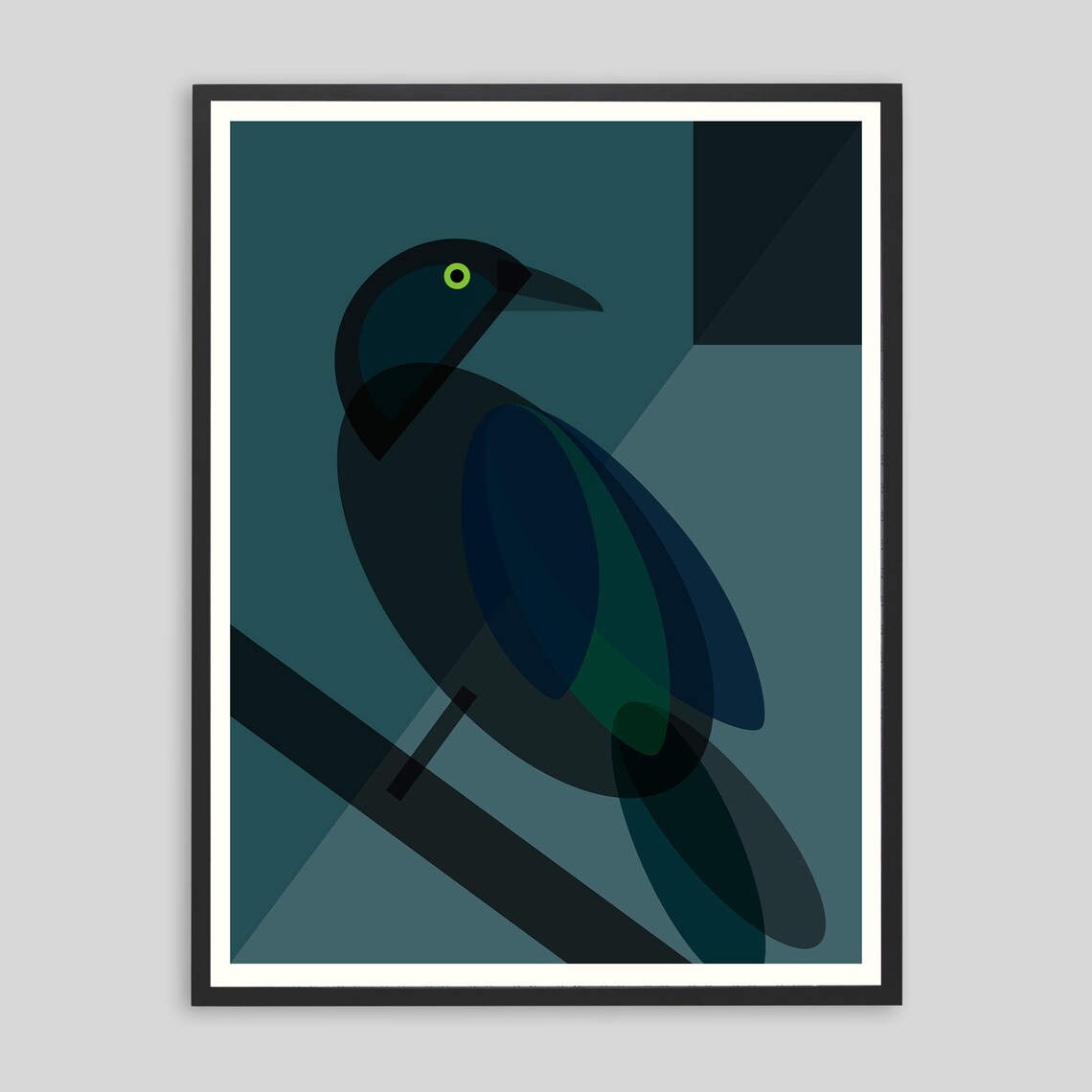 Mid Century Bird Fine Art Print. Mid Century Modern Design. Etsy UK
