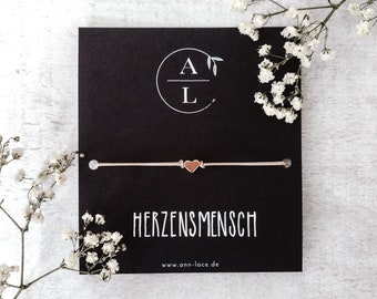 Trauzeugin fragen | Armband Herzensmensch mit Vintage-Karte | Geschenk Hochzeit personalisiert