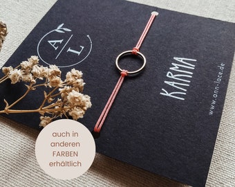 Bracelet Gift Mother's Day Karma Circle Bracelet | rose gold, silver | with jewelry card