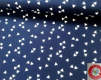 Baumwolle - Dreiecke - Triangles - dunkelblau