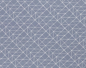 Baumwolle - geometrische Linien - Kurt von Swafing - hellblau