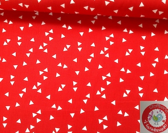 Baumwolle - Dreiecke - Triangles - rot