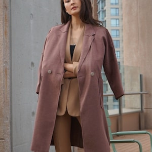 Brown coat/ brown trench