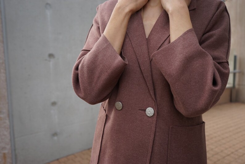 Brown coat/ brown trench image 7