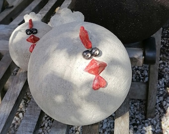 Chicken Ceramic 20 cm - Bird - Garden Decoration - Decoration - Garden