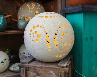 Keramik Gartenkeramik Lichtkugel 30 cm