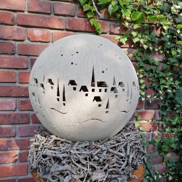 Jardin en céramique boule lumineuse en céramique ville