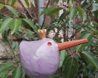Wren Ceramic  | Hand-potted garden decoration bird | Weatherproof garden figure | Ceramic bird unique | gift garden