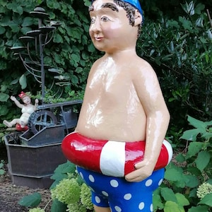 CONCRETE FIGURE - Swimmer - Garden figure - Decoration garden