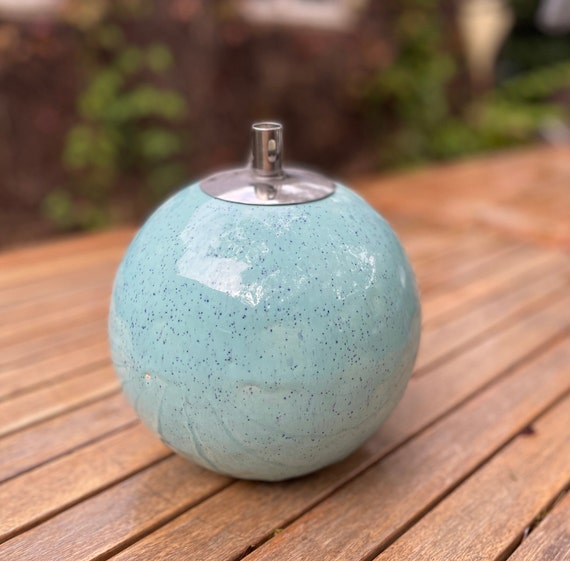 Öllampe Outdoor-Lampe Keramik-Lampe Gartendeko Licht