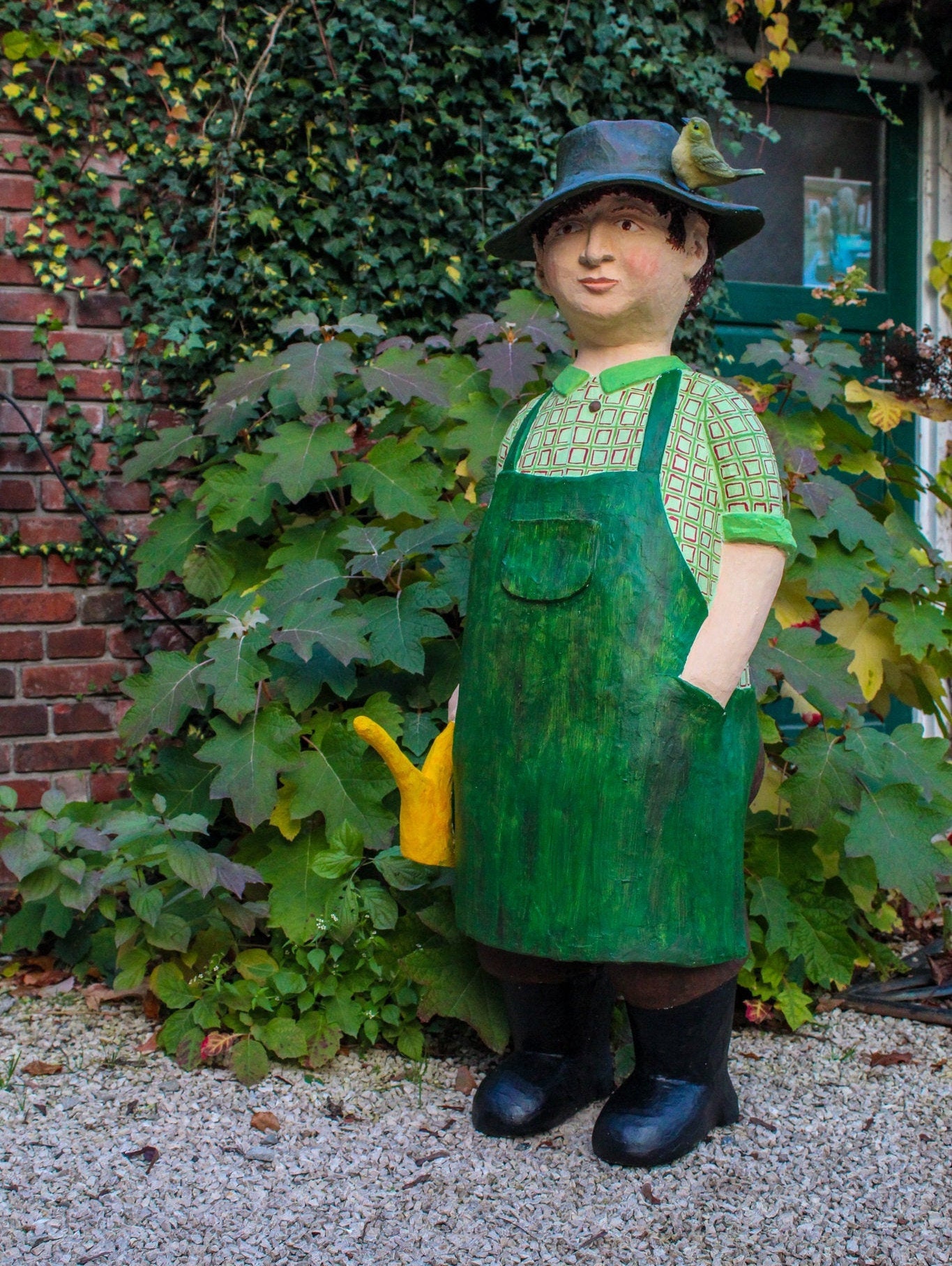 BETONFIGUR GÄRTNER Gartenfigur Dekoration Garten Etsy