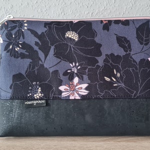 Kulturtasche Baumwolle/Kork mit Innenfach