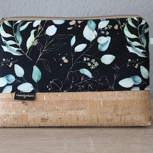 Kulturtasche Baumwolle/Kork mit Innenfach