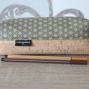 Pencil case, pencil case with cork