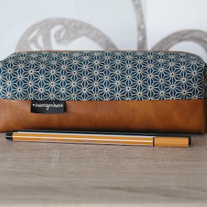 Pencil case, pencil case with faux leather