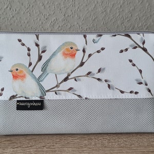 Kosmetiktasche/Federmäppchen Baumwolle/Kunstleder