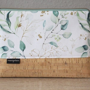 Kulturtasche Baumwolle/Kork mit Innenfach