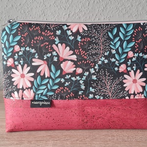 Kulturtasche Baumwolle/Kork mit Innenfach