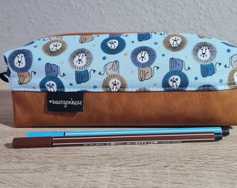 Pencil case, pencil case with imitation leather