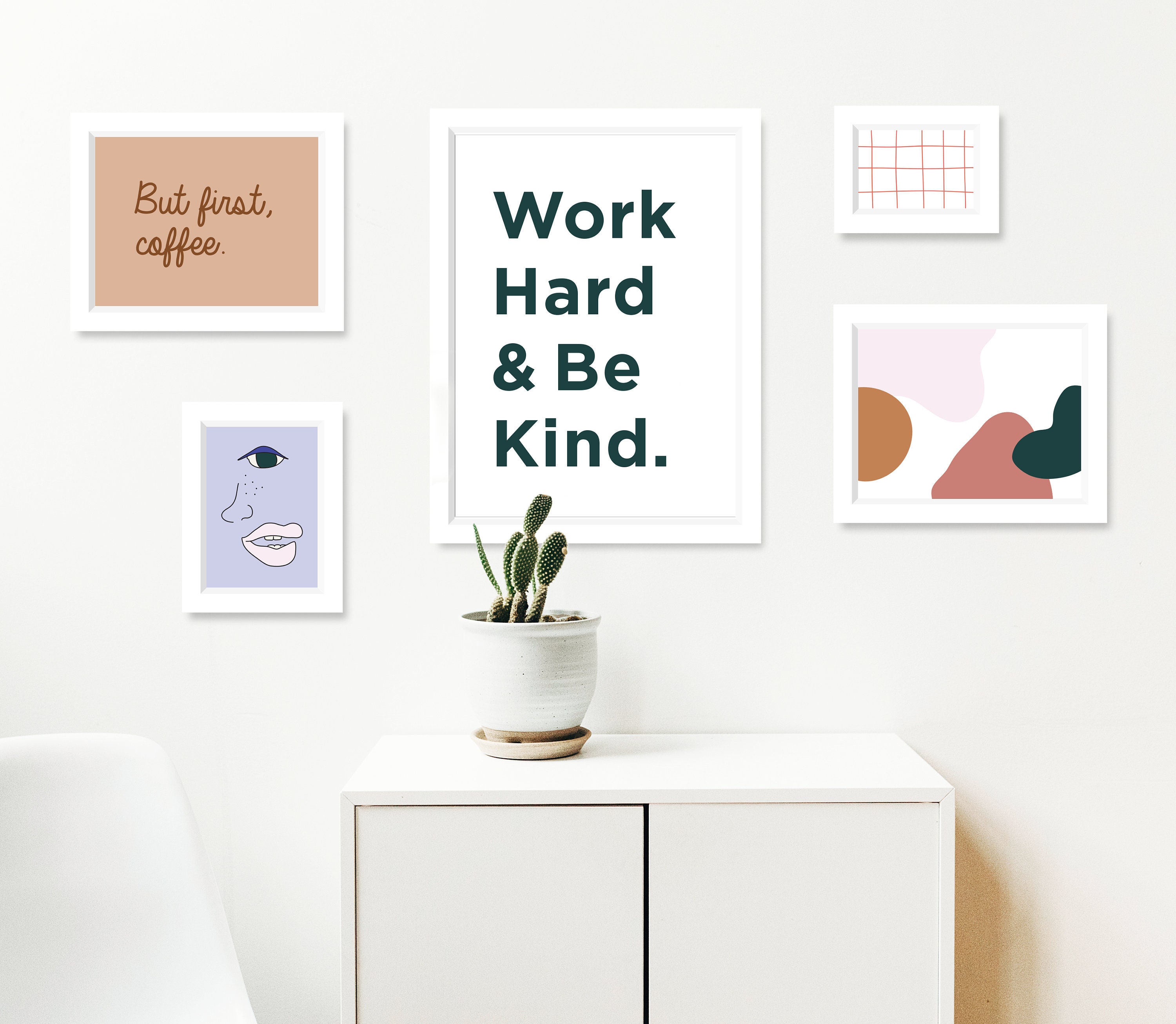 Printable Wall Collage Kit Set of 5 Designs DIY Wall Collage Etsy España