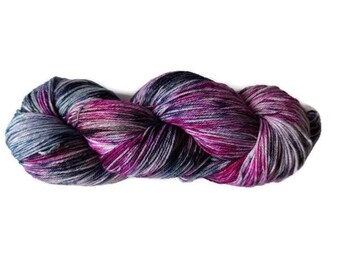 Merino Hightwist, Sockenwolle, 4-fädig, 100g, LILA, PETROL, SCHWARZ mulesingfrei