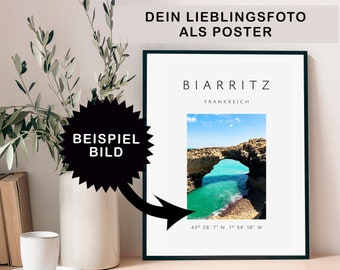 Personalisiertes Poster aus deinem Foto im Hochformat| Dein Lieblingsort als individueller Druck, Poster personalisierbar