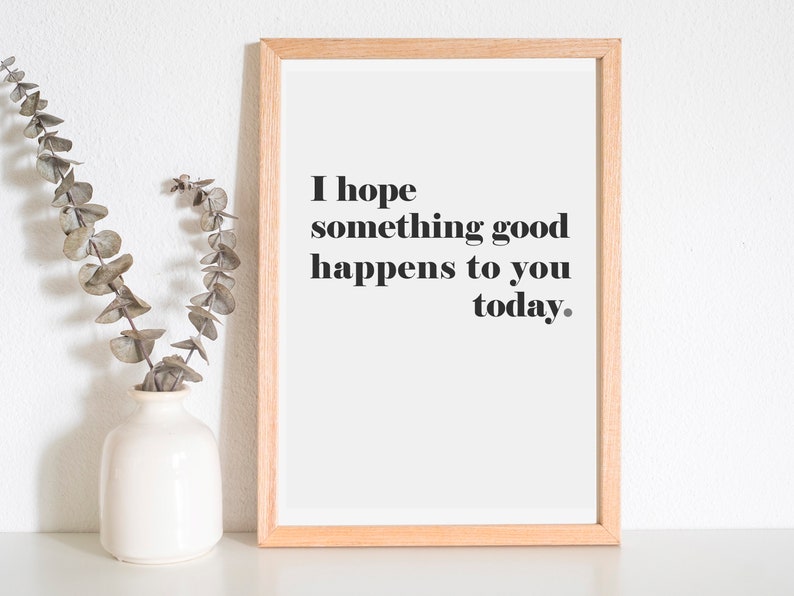 Poster mit Spruch zum Selbstausdrucken in DIN A4 Positive Etsy.de
