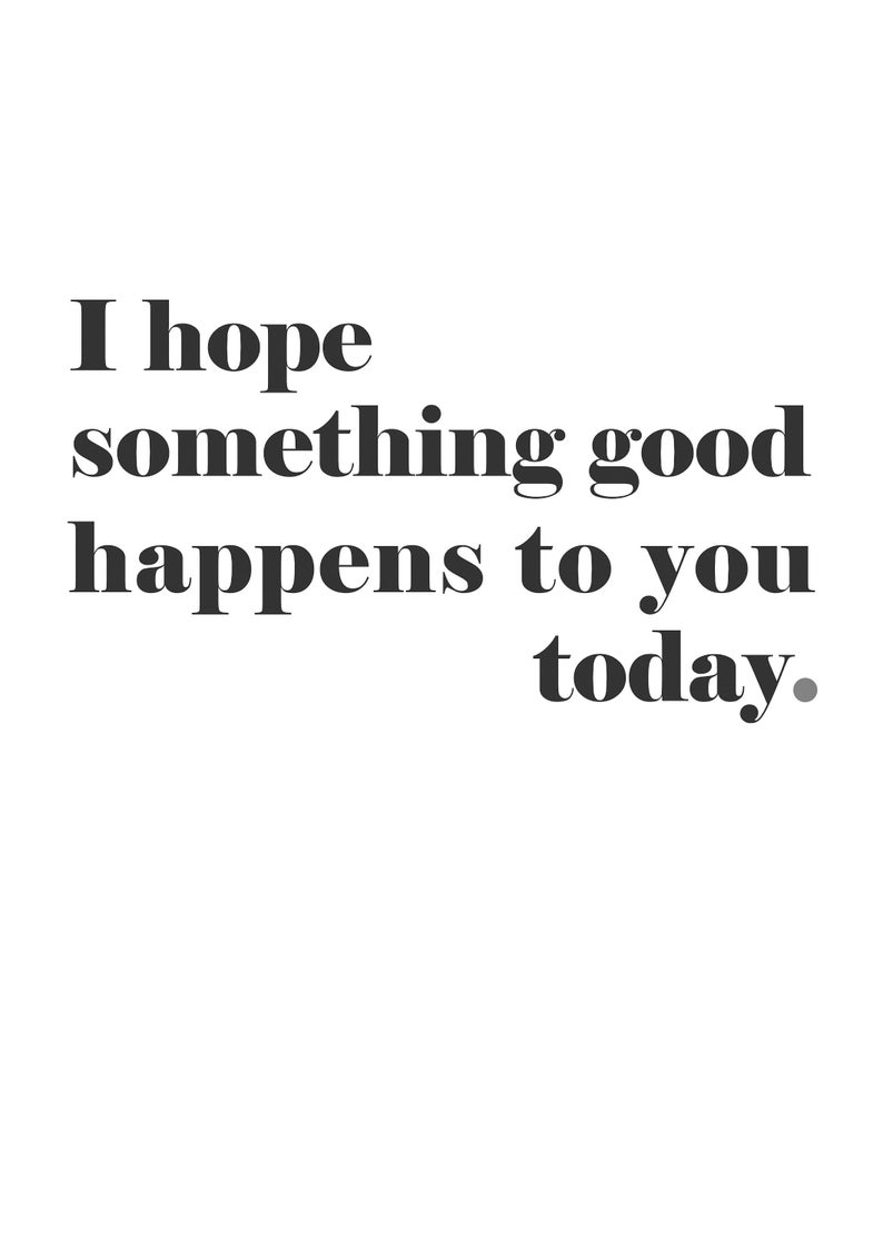 Poster mit Spruch zum Selbstausdrucken in DIN A4 Positive Etsy.de