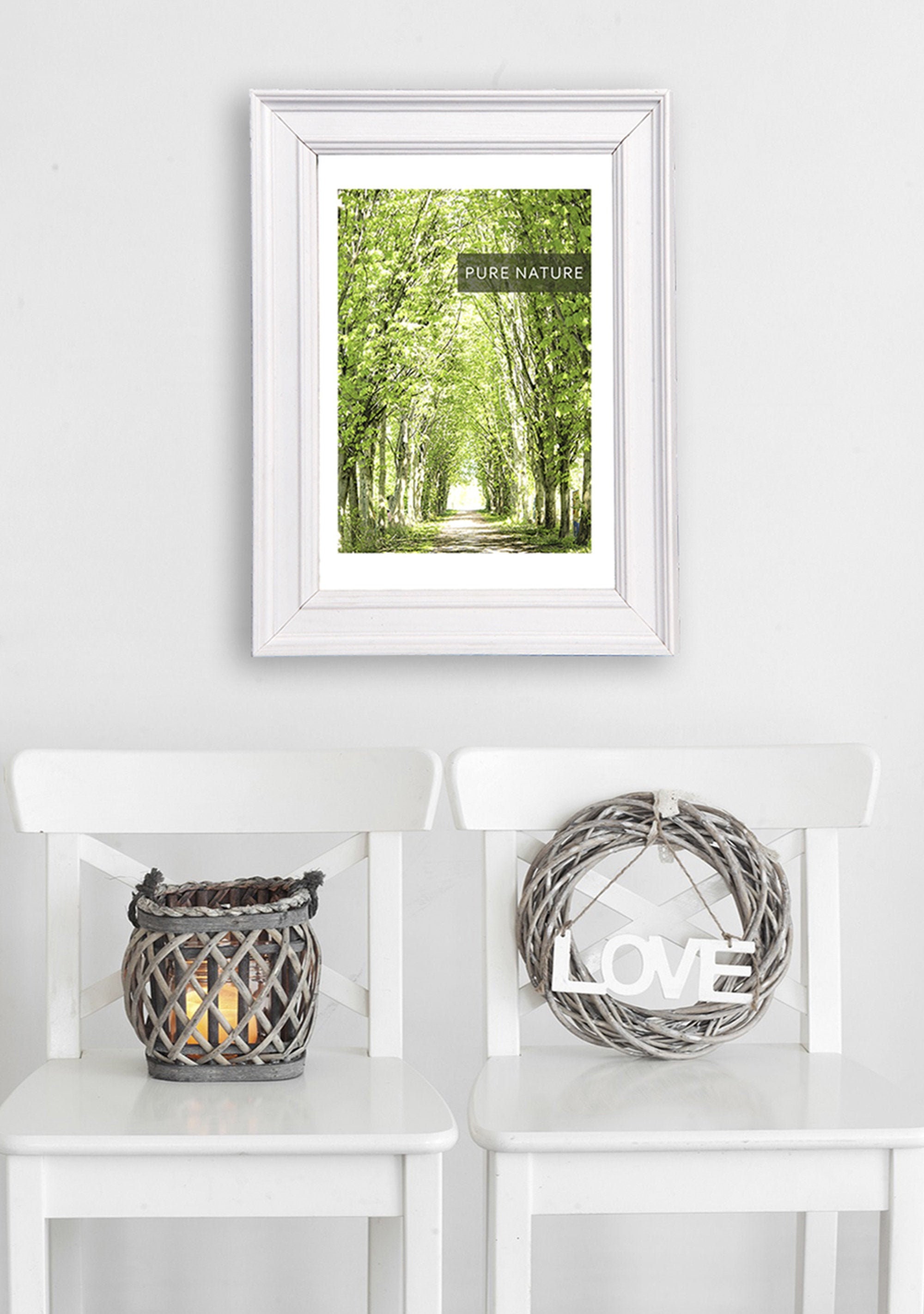 Poster Nature "Pure Nature - One" | Wall picture nature, print nature, digital art, art print, print design, poster art, photo print, forest, nature, green