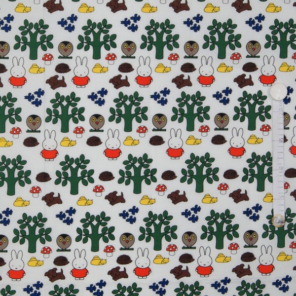 Miffy in the woods Nijntje - cotton fabric