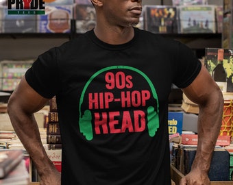 90s Hip-Hop Head T-Shirt | 90s Hip-hop Shirt | Hip-hop Shirt | Old School Hip-hop Shirt | Old School Rap Shirt | 90s Rap Shirt