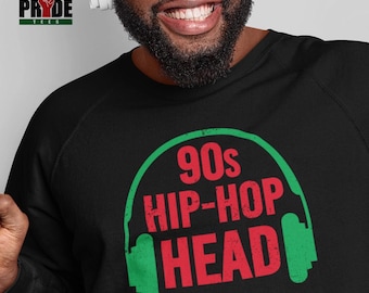 90s Hip-Hop Head Sweatshirt | 90s Hip-hop Sweatshirt | Hip-hop Sweatshirt | Old School Hip-hop Sweatshirt | 90s Rap Sweatshirt