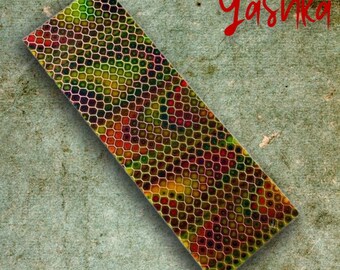 Honeycomb Resin Plate Patch DIY Knife Making Craft Materials Multicolor