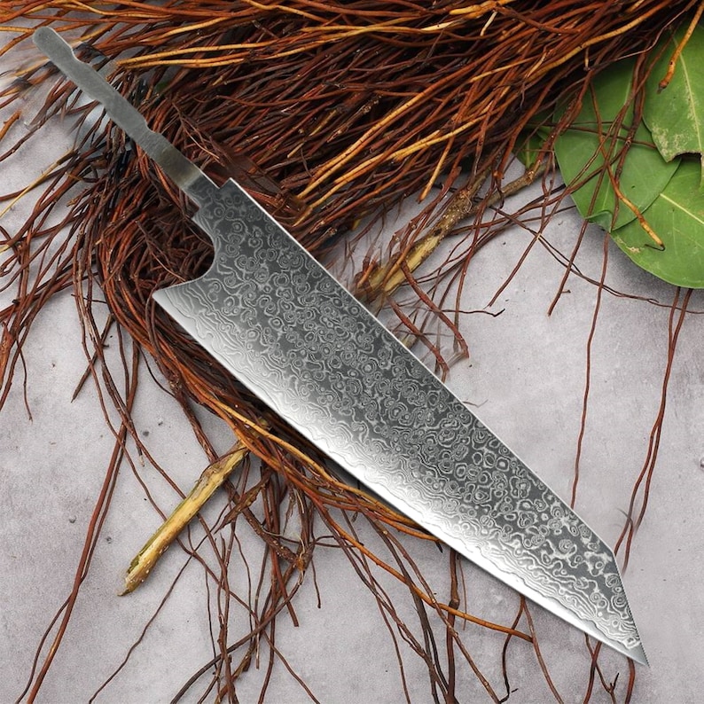 Chef Knife Blank Blade Japanese Kiritsuke Shape Billet Knife Etsy