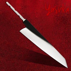 Coltello da cuoco giapponese Kiritsuke a lama grezza, coltello da billetta per hobby domestico