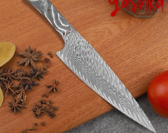 Chef Knife Blank Japanese Gyuto Blade Shape DIY Kitchen Knife Craft Supplies Home Tool