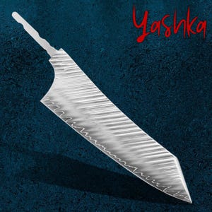 Bunka Knife Blank DIY Kit High Carbon Steel Blade for Custom Japanese Knife Making Projects