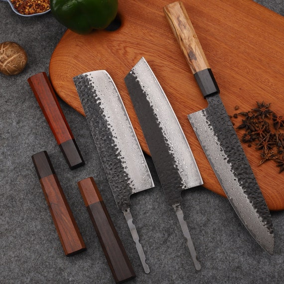 Chef Knife Blank Blade Custom Knife Making DIY Home Hobby Handmade Kitchen  Tools
