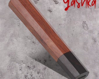 Cuchillo de chef con mango octogonal de repuesto para bricolaje.