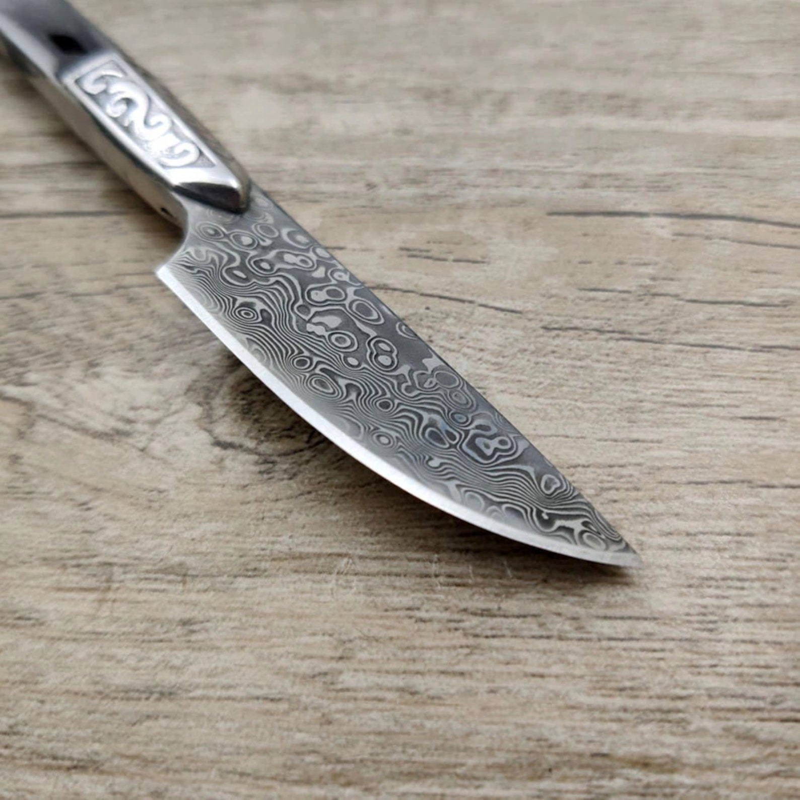 Mini Knife Blank Blade Hunting Knife Billet Tea Knife Letter Etsy