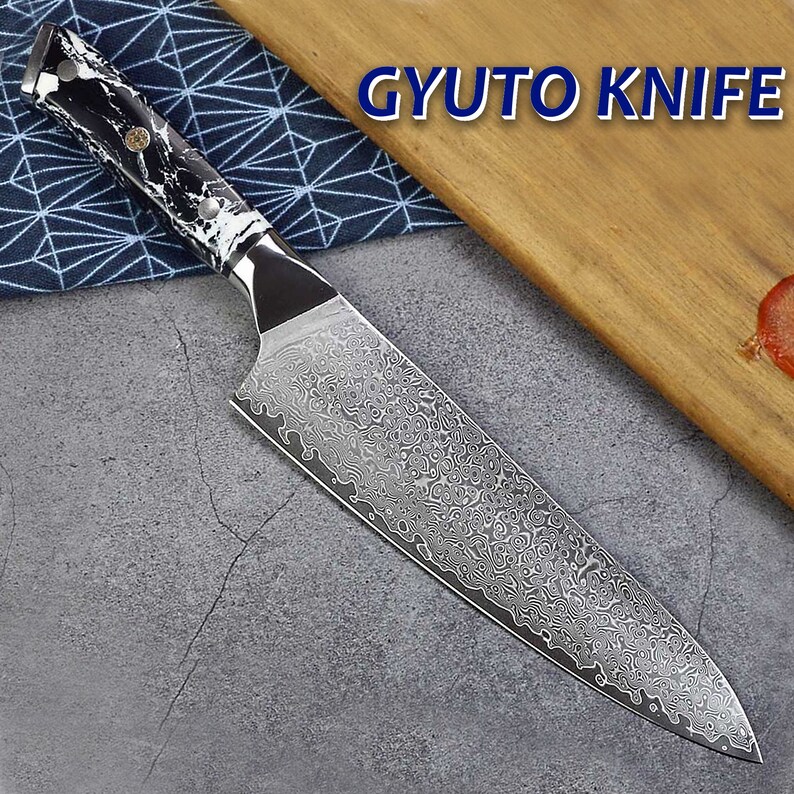 Chef Knife 8 inch Professional Kitchen Knives Japanese Gyuto Etsy